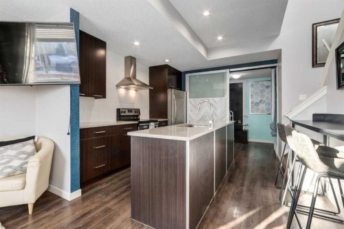 415 Saddlemont Boulevard Ne, Calgary, AB - Indoor Photo Showing Kitchen With Upgraded Kitchen