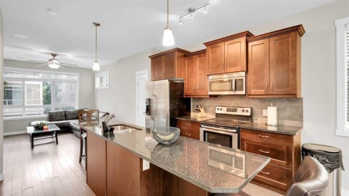 58 Skyview Ranch Gardens Ne, Calgary, AB - Indoor Photo Showing Kitchen With Double Sink With Upgraded Kitchen