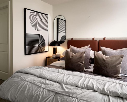 229-380 Seton Villas Se, Calgary, AB - Indoor Photo Showing Bedroom