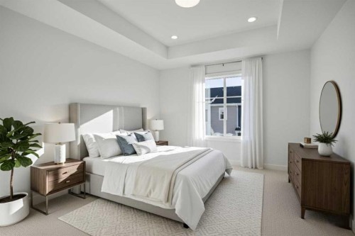 207-50 Cornerstone Passage Ne, Calgary, AB - Indoor Photo Showing Bedroom