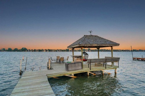 700 West Chestermere Drive, Chestermere, AB - Outdoor With Body Of Water With View