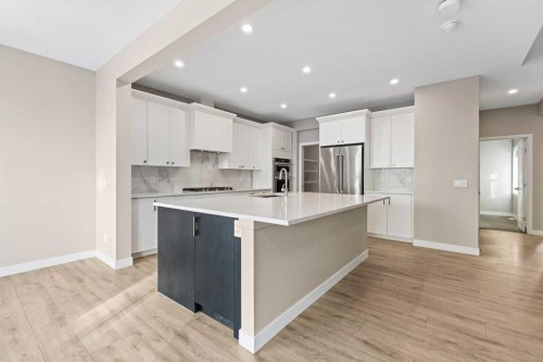 164 Wolf River Drive Se, Calgary, AB - Indoor Photo Showing Kitchen With Upgraded Kitchen