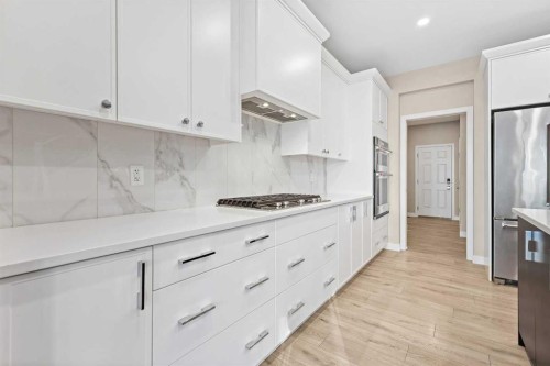 164 Wolf River Drive Se, Calgary, AB - Indoor Photo Showing Kitchen With Upgraded Kitchen