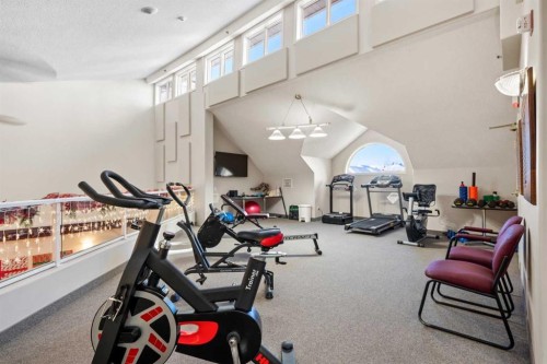 3249-1818 Simcoe Boulevard Sw, Calgary, AB - Indoor Photo Showing Gym Room