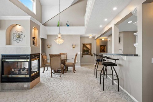 3249-1818 Simcoe Boulevard Sw, Calgary, AB - Indoor Photo Showing Dining Room