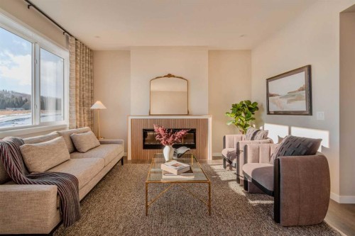 4063 Sawgrass Street Nw, Airdrie, AB - Indoor Photo Showing Living Room