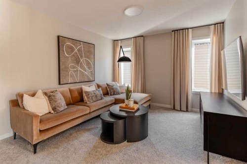 4063 Sawgrass Street Nw, Airdrie, AB - Indoor Photo Showing Living Room
