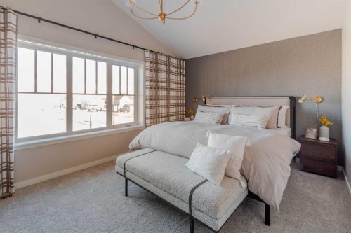 4063 Sawgrass Street Nw, Airdrie, AB - Indoor Photo Showing Bedroom