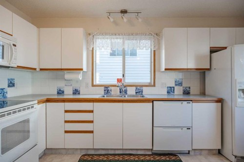 82 Martinridge Crescent Ne, Calgary, AB - Indoor Photo Showing Kitchen With Double Sink