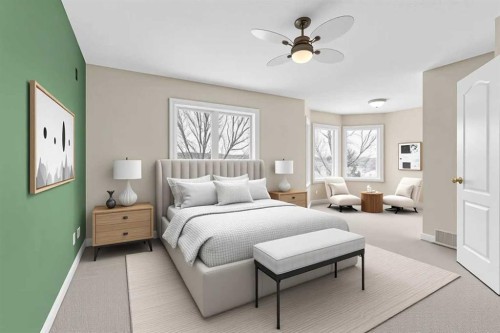 155 Lakeview Cove, Chestermere, AB - Indoor Photo Showing Bedroom