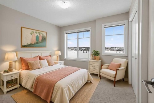 43 Redstone Circle Ne, Calgary, AB - Indoor Photo Showing Bedroom