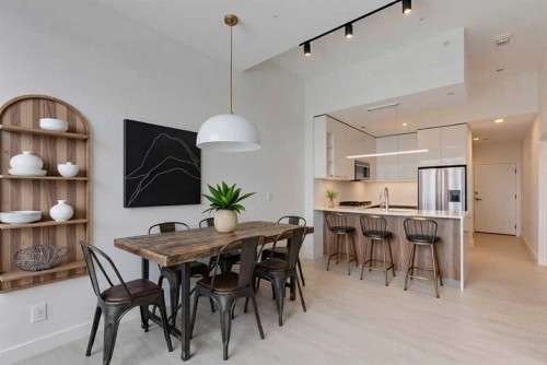 906-327 9A Street Nw, Calgary, AB - Indoor Photo Showing Dining Room