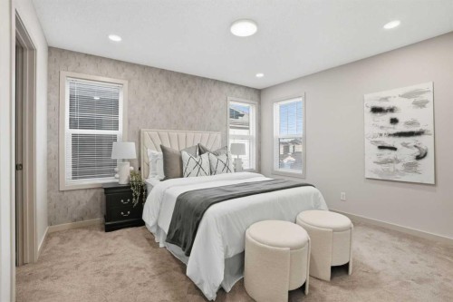 91 Evanscrest Way Nw, Calgary, AB - Indoor Photo Showing Bedroom