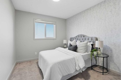 91 Evanscrest Way Nw, Calgary, AB - Indoor Photo Showing Bedroom
