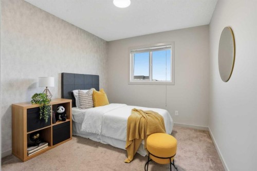 91 Evanscrest Way Nw, Calgary, AB - Indoor Photo Showing Bedroom
