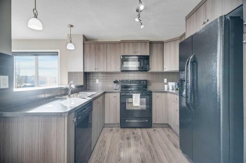 79 Cityscape Gate Ne, Calgary, AB - Indoor Photo Showing Kitchen With Double Sink