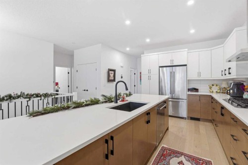 119 Marina Cove Se, Calgary, AB - Indoor Photo Showing Kitchen With Upgraded Kitchen
