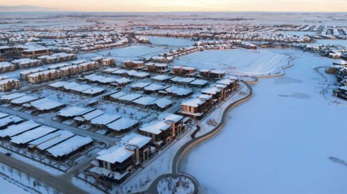 119 Marina Cove Se, Calgary, AB - Outdoor With Body Of Water With View