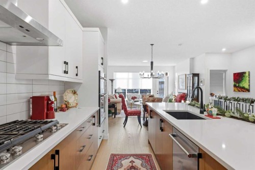 119 Marina Cove Se, Calgary, AB - Indoor Photo Showing Kitchen With Upgraded Kitchen