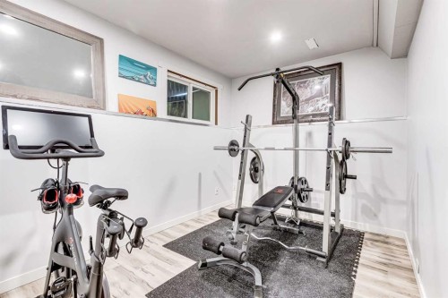 412 Mckerrell Place Se, Calgary, AB - Indoor Photo Showing Gym Room