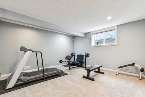 135 Auburn Sound Manor Se, Calgary, AB - Indoor Photo Showing Gym Room