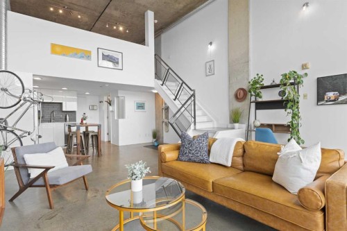 510-535 8 Avenue Se, Calgary, AB - Indoor Photo Showing Living Room