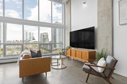 510-535 8 Avenue Se, Calgary, AB - Indoor Photo Showing Living Room