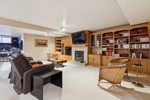 123 Whispering Way, Vulcan, AB - Indoor With Fireplace