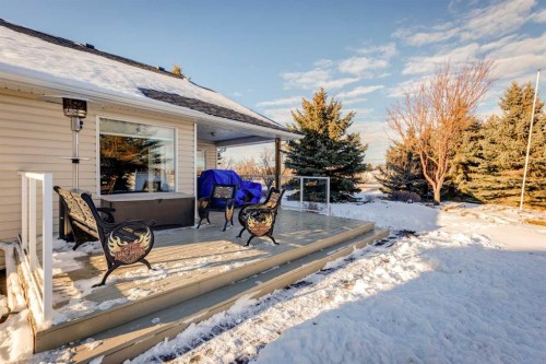 123 Whispering Way, Vulcan, AB - Outdoor With Deck Patio Veranda