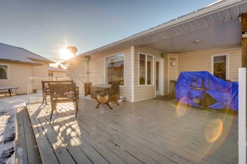 123 Whispering Way, Vulcan, AB - Outdoor With Deck Patio Veranda With Exterior