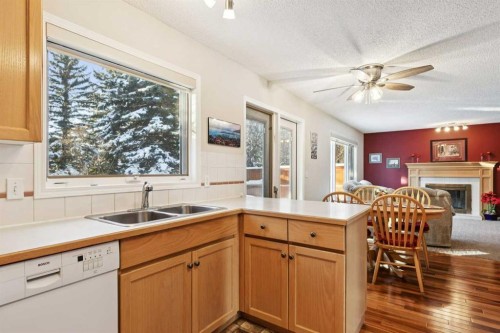 201-132 Straddock Crescent Sw, Calgary, AB - Indoor Photo Showing Kitchen With Double Sink