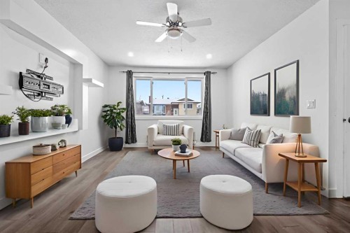 263 Doverview Crescent Se, Calgary, AB - Indoor Photo Showing Living Room