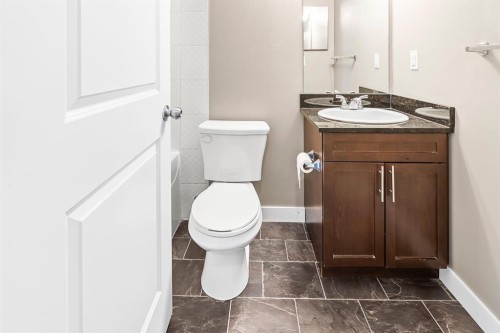 3108-625 Glenbow Drive, Cochrane, AB - Indoor Photo Showing Kitchen With Stainless Steel Kitchen With Double Sink