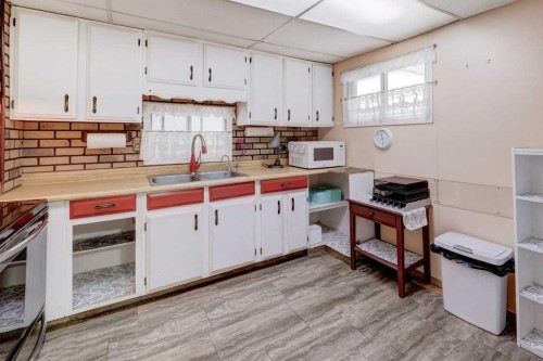 221 31 Avenue Ne, Calgary, AB - Indoor Photo Showing Kitchen With Double Sink