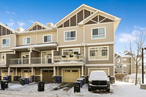 114 Skyview Ranch Gardens Ne, Calgary, AB - Outdoor With Balcony With Facade
