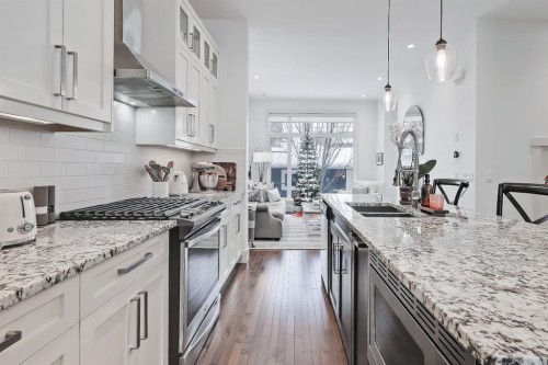 1229 Regal Crescent Ne, Calgary, AB - Indoor Photo Showing Kitchen With Double Sink With Upgraded Kitchen