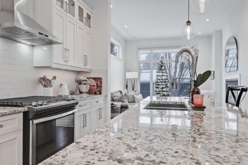 1229 Regal Crescent Ne, Calgary, AB - Indoor Photo Showing Kitchen With Upgraded Kitchen