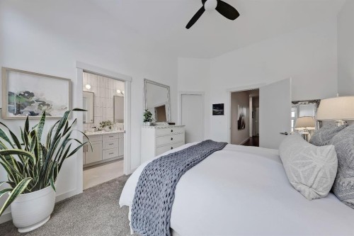 1229 Regal Crescent Ne, Calgary, AB - Indoor Photo Showing Bedroom