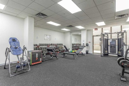 2003-683 10 Street Sw, Calgary, AB - Indoor Photo Showing Gym Room