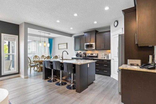 337 Bridleridge View Sw, Calgary, AB - Indoor Photo Showing Kitchen With Upgraded Kitchen