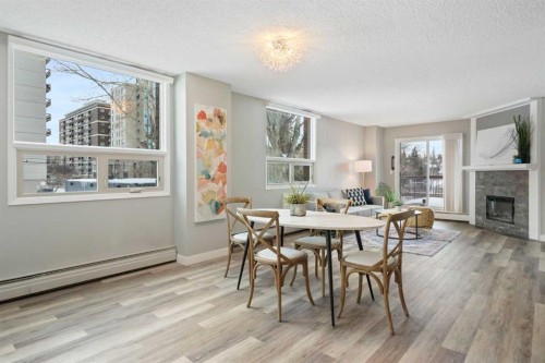 105-220 26 Avenue Sw, Calgary, AB - Indoor With Fireplace