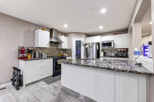 57 Saddlemead Road Ne, Calgary, AB - Indoor Photo Showing Kitchen With Upgraded Kitchen