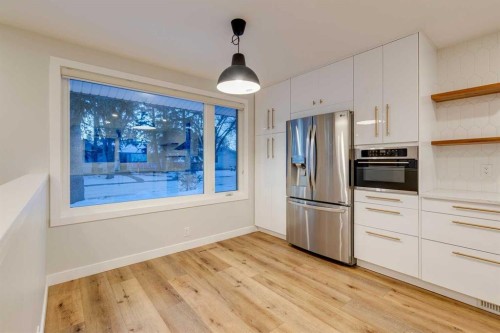 3416 Lane Crescent Sw, Calgary, AB - Indoor Photo Showing Kitchen With Stainless Steel Kitchen