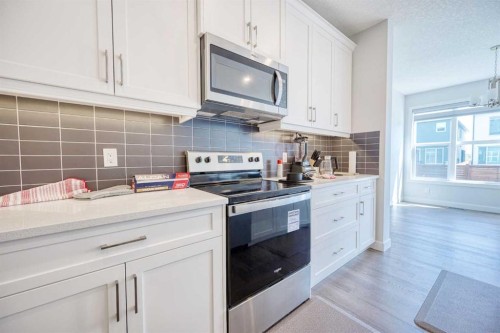 38 Setonstone Green Se, Calgary, AB - Indoor Photo Showing Kitchen With Upgraded Kitchen