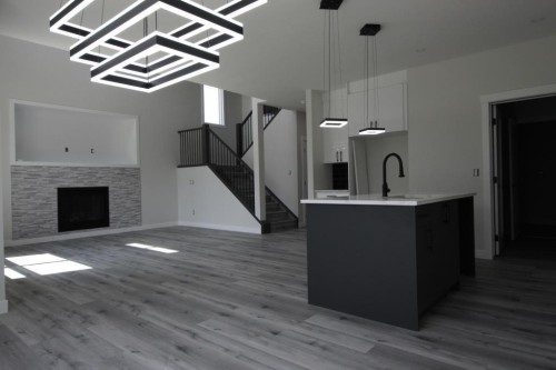 35 Viceroy Crescent, Olds, AB - Indoor With Fireplace