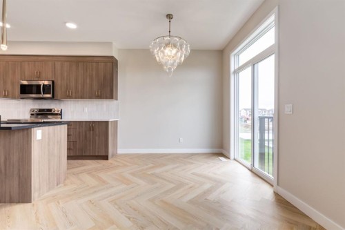 227 Sora Terrace Se, Calgary, AB - Indoor Photo Showing Kitchen