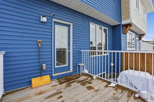 496 Reynolds Avenue Sw, Airdrie, AB - Outdoor With Deck Patio Veranda With Exterior