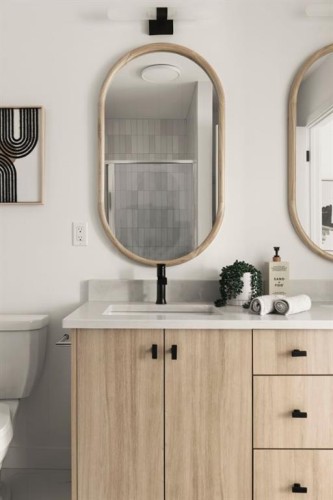 206 Sora Gardens Se, Calgary, AB - Indoor Photo Showing Bathroom