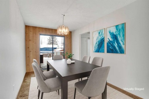 107 Silver Brook Drive Nw, Calgary, AB - Indoor Photo Showing Dining Room