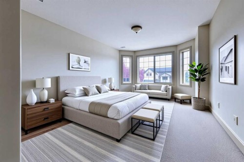 52 Elmont Green Sw, Calgary, AB - Indoor Photo Showing Bedroom